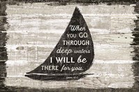 Driftwood Coast Scripture I Fine Art Print