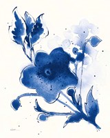 Independent Blooms Blue II v2 Framed Print