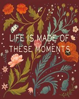 Burgundy Botanical V Fine Art Print