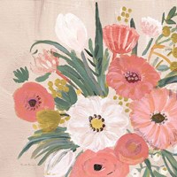 Vintage Floral IV Flipped Modern Fine Art Print