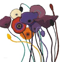 Jewel Tones on White Fine Art Print