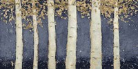Magnificent Birch Grove Indigo Crop Fine Art Print