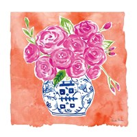 Chinoiserie Roses II Fine Art Print
