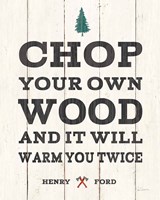 Cabin Life II Neutral Framed Print