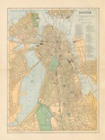 Boston Map Fine Art Print