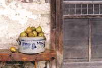 Bushel and a Peck Crock of Pears Fine Art Print