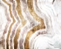 Gold Stone Layers Abstract Fine Art Print