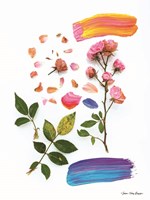 Flowers and the Paint Fine Art Print