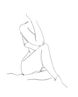 Nude Contour Sketch I Fine Art Print