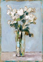 White Floral Arrangement I Fine Art Print