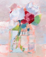 Abstract Flowers in Vase I Framed Print