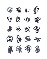 Syllabary II Framed Print