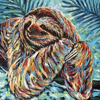 Painted Sloth II Fine Art Print