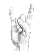 Hand Signs IV Fine Art Print