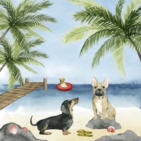 Dogs on Deck I Fine Art Print