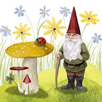 Gnome Neighbors IV Fine Art Print