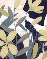 Flores Noche I Framed Print