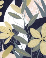 Flores Noche II Framed Print