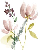 Pastel Flower Composition I Framed Print
