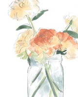 Soft Posy Sketch I Fine Art Print