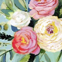 Brushy Floral II Framed Print