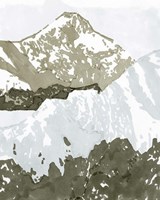 Watercolor Mountain Retreat III Framed Print