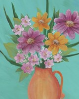 Jubilant Floral I Fine Art Print