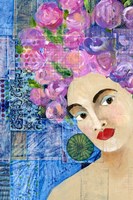 Flowers in her Hair II Fine Art Print