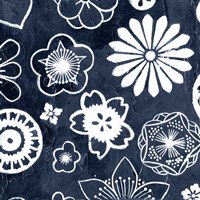 Navy Cascade II Fine Art Print