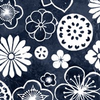 Navy Cascade III Fine Art Print