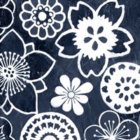 Navy Cascade IV Fine Art Print