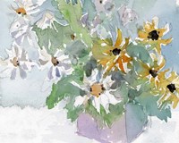 Daisies & Black Eyed Susans I Fine Art Print