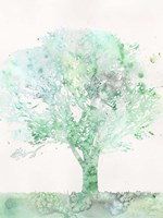 Aquamarine Tree II Fine Art Print