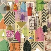 Stamped Houses I Fine Art Print