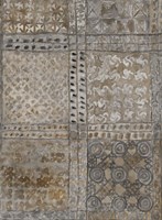 Aged Adinkra Cloth I Fine Art Print