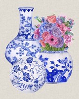 Delft Blue Vases II Fine Art Print
