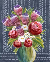 Bashful Bouquet I Fine Art Print