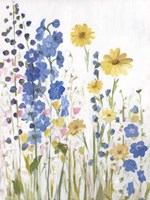 Periwinkle Wildflowers I Fine Art Print