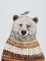 Fair Isle Bear II Fine Art Print