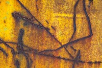 Details Of Rust And Paint On Metal 12 Fine Art Print