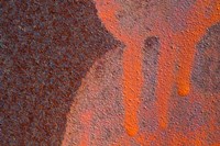 Details Of Rust And Paint On Metal 14 Fine Art Print