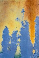 Details Of Rust And Paint On Metal 19 Fine Art Print