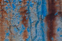 Details Of Rust And Paint On Metal 26 Fine Art Print