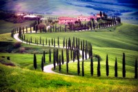 Italy, Tuscany, Val d'Orcia Farm Landscape Fine Art Print