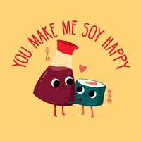 Soy Happy Fine Art Print