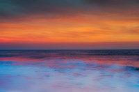 New Jersey, Cape May, Sunset On Ocean Shore Fine Art Print