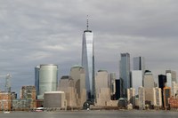 One World Trade Center And Other Manhattan Skyscrapers Seen From Jersey City, NJ Fine Art Print