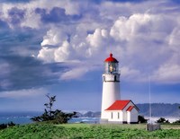 Red Roof Lighthouse Fine Art Print