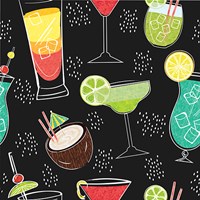 Sip Sip Hooray Pattern Fine Art Print