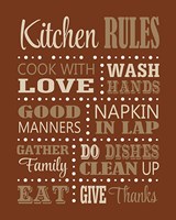 Kitchen Rules Fine Art Print